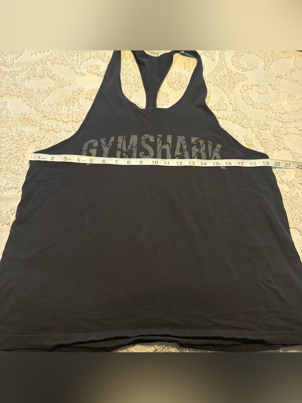 Gymshark Black Men's Graphic Logo Tank - Picture 8 of 9